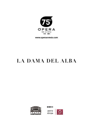 Programa de mano La dama del alba