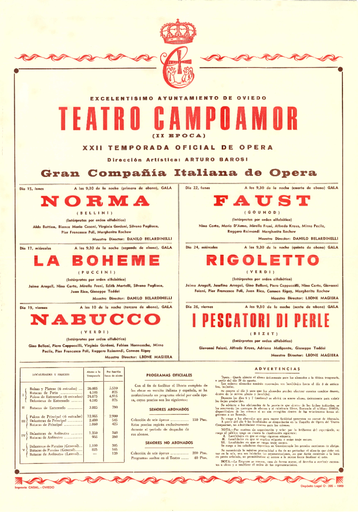 XXII Temporada Oficial de Ópera